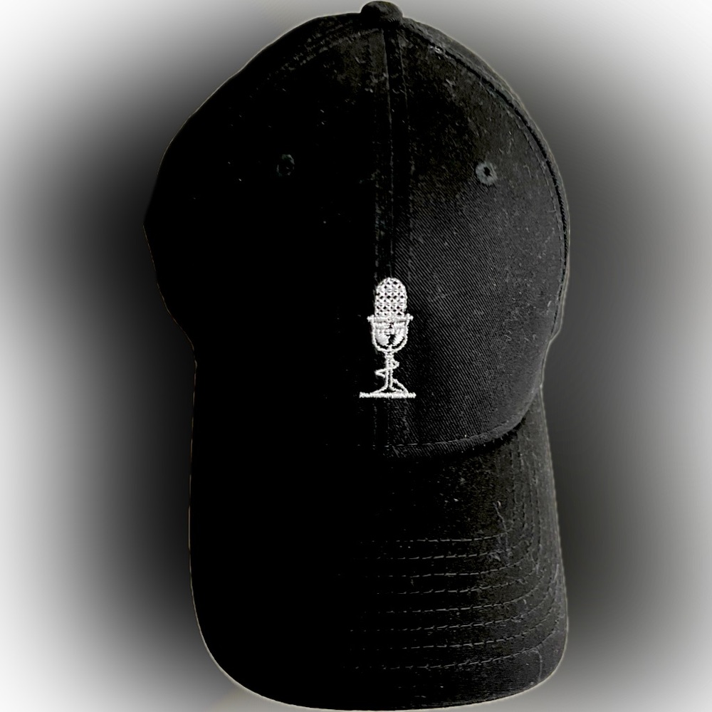 Black baseball hat, one size fits all